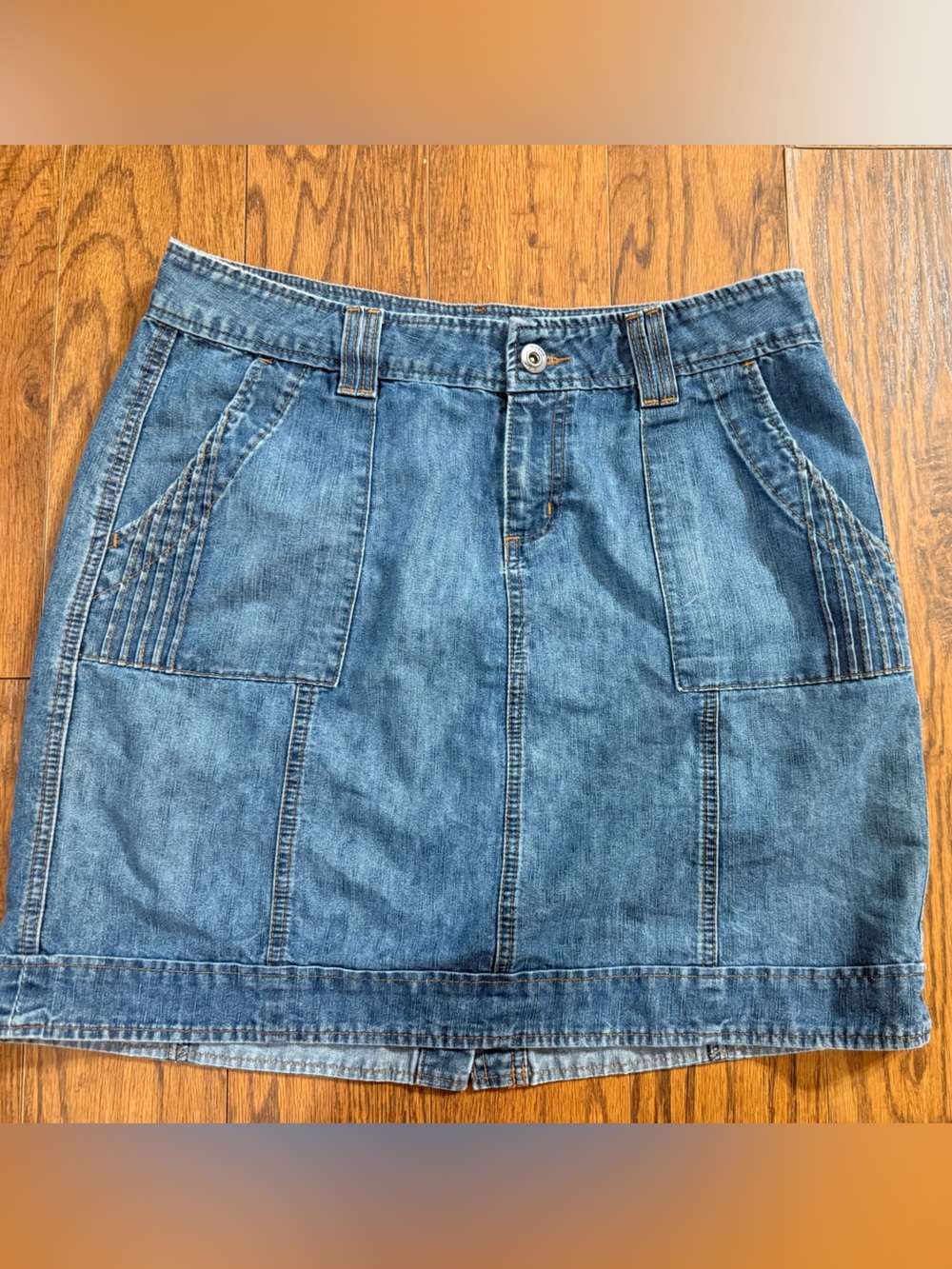 Riders by Lee Copper Blue Denim Skirt Juniors 13 / 14 Vintage